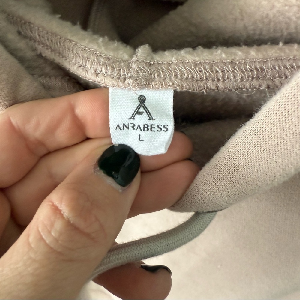 ANRABESS Womens Oversized Hoodies Sweatshirts Fleece Pullover Blush Size Large - Picture 11 of 14